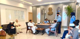 Islamabad (TNS) SSP Operations holds open court to resolve public grievances، the SSP Operations Qazi Ali Raza held an open court at his office under the open door policy to ensure the immediate redressal of citizens problems.