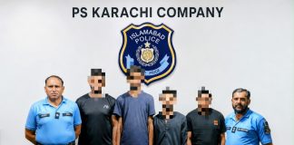Islamabad (TNS) Police Continues Crackdown under “No to Weapon” Campaign; Five Arrested for Aerial Firing