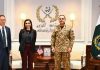 Rawalpindi (TNS) A delegation of the U.S. Afghanistan War Commission, led by its Co-Chairs Ms. Shamila N. Chaudhary and Dr. Colin F. Jackson, called on Field Marshal Syed Asim Munir, NI (M), HJ, Chief of Army Staff and Chief of Defence Forces (COAS & CDF), at General Headquarters (GHQ), Rawalpindi.