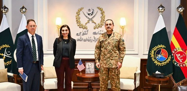 Rawalpindi (TNS) A delegation of the U.S. Afghanistan War Commission, led by its Co-Chairs Ms. Shamila N. Chaudhary and Dr. Colin F. Jackson, called on Field Marshal Syed Asim Munir, NI (M), HJ, Chief of Army Staff and Chief of Defence Forces (COAS & CDF), at General Headquarters (GHQ), Rawalpindi.
