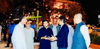 ISLAMABAD (TNS) CHAIRMAN CDA REVIEWS UPLIFTING, BEAUTIFICATION AND DEVELOPMENT WORKS OF SUPER MARKET, KOHSAR MARKET AND DIPLOMATIC ENCLAVE IN ISLAMABAD