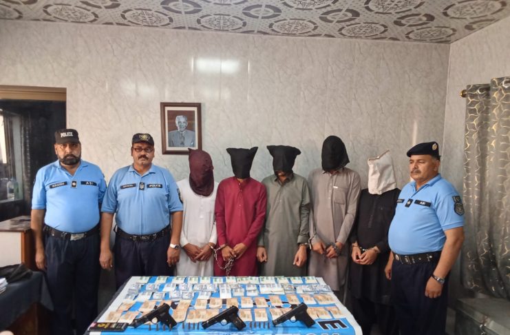 Islamabad (TNS) Five Members of Dangerous ‘Manna’ Gang Involved in Multiple Theft and Robbery Incidents Arrested
