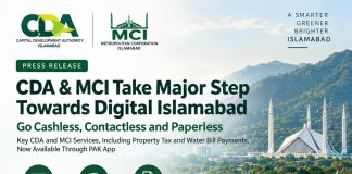 ISLAMABAD (TNS) CDA & MCI Take Major Step Towards Digital Islamabad