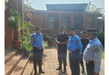 Islamabad (TNS) SP City Khurram Ashraf met police officers and personnel deployed at various churches and issued necessary directives to make the security arrangements more effective.He also inspected the overall security plan, including police personnel deployed at the entry and exit points of the churches, parking areas, and surrounding areas.