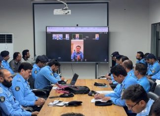 Islamabad (TNS) DIG Islamabad Chairs Zoom Meeting on Law and Order, Directs Enhanced Security and Effective Policing Islamabad Deputy Inspector General of Police (DIG) Islamabad Ali Waseem chaired a Zoom meeting to review the law and order and security situation in the federal capital
