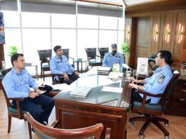 Islamabad (TNS) Inspector General of Police (IGP) Islamabad Captain (Retd.) Muhammad Sohail Chaudhry chaired an important meeting with DIG Islamabad Ali Waseem, DIG Headquarters Muhammad Jawad Tariq and SSP Security/Administration Muhammad Shehryar Khan