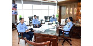 Islamabad (TNS) Inspector General of Police (IGP) Islamabad Captain (Retd.) Muhammad Sohail Chaudhry chaired an important meeting with DIG Islamabad Ali Waseem, DIG Headquarters Muhammad Jawad Tariq and SSP Security/Administration Muhammad Shehryar Khan