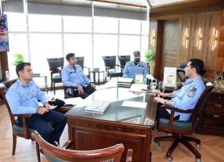 Islamabad (TNS) Inspector General of Police (IGP) Islamabad Captain (Retd.) Muhammad Sohail Chaudhry chaired an important meeting with DIG Islamabad Ali Waseem, DIG Headquarters Muhammad Jawad Tariq and SSP Security/Administration Muhammad Shehryar Khan