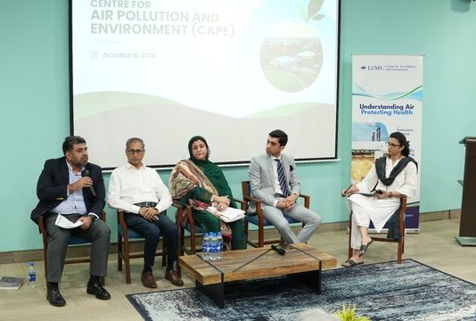 LAHORE (TNS) LUMS Launches CAPE To Investigate Sources of Air Pollution in Punjab