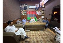 Karachi (TNS) Pakistan Peoples Party District West Finalizes Arrangements for October 18 Programme Honouring the Martyrs of Karsaz.
