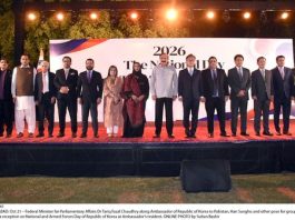 ISLAMABAD (TNS) Dr Tariq Fazal Chaudhry Underscores Importance of Pakistan–Korea Partnership at Korean National Day Reception
