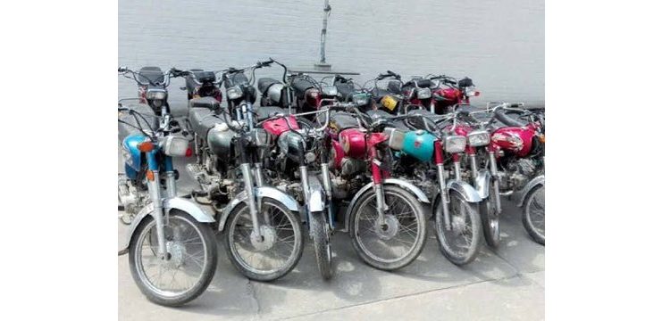 Islamabad (TNS) Incidents of robbery, theft, car theft and motorcycle theft, three motorcycles from the areas of Thana Sangjani